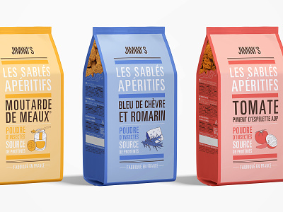 Packaging shortbreads - Jimini's apero apéritif art biscuit brand brand identity branding design color creative creative design food graphism illustration insect packaging sablé shortbread typography