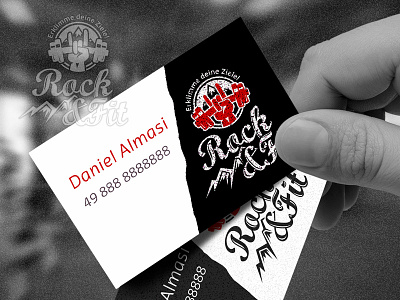 Logo and Business Card Design «Rock & Fit» fit logo logo deisgn logotype rock rock fit rockfit