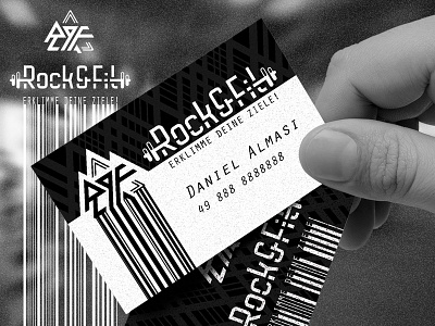 Logo and Business Card Design «Rock & Fit» bussiness card design fit grapgic design logo logo deisgn logotype rock rock fit rockfit