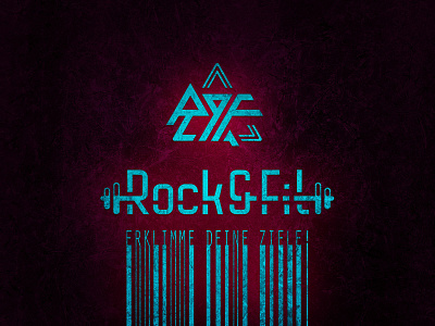 Logo Design «Rock & Fit» business card design fit fitness graphic design logo logo design logotype rock rock fit