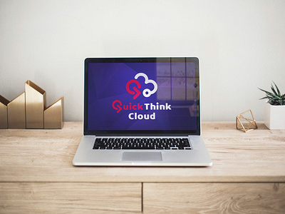 Logo design for «QuickThink Cloud» cloud computing design event graphic logo logotype