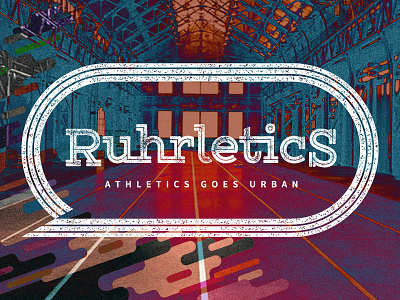 Logo design for «Ruhrletics» design event graphic logo logotype sport urban