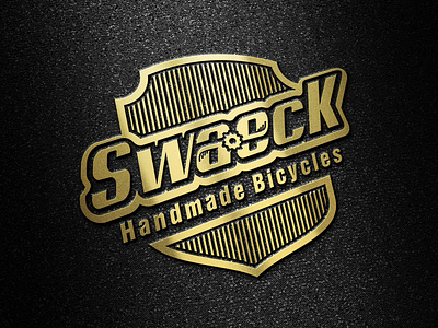 Logo design for «Swaeck» bicycles design graphic handmade logo logotype