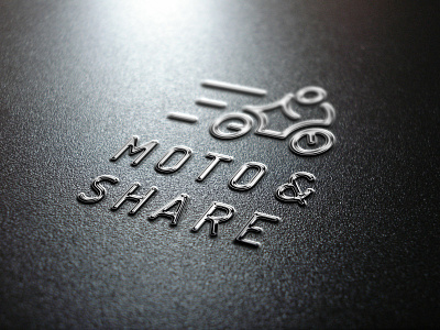 Logo design for «Moto & Share» design graphic logo logotype moto motorcycle rental