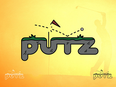 Logo design for «Putz» design golf graphic logo logotype putz