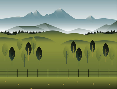 mountains design flat illustration illustrator vector