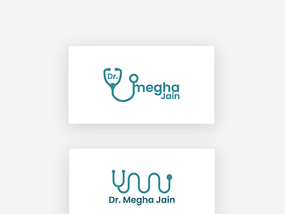 Dr. Megha Jain branding design illustration logo photoshop