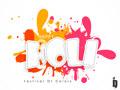 Holi Poster Design animation art branding design flat graphic design icon identity illustration illustrator lettering logo photoshop typography ui vector website