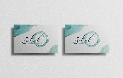 Yoga Logo & Business Card Design business card business card design graphic design graphic design logo logo design marketing spa logo watercolor yoga logo