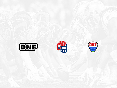 DNF Branding branding design football logo sports typography vector