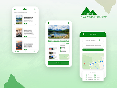 U.S. National Parks App Concept