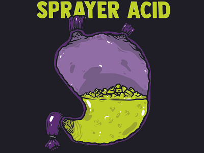 Sprayer acid design graffiti illistration illustration tshirt