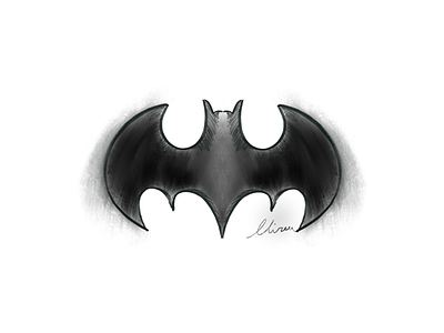 Bat bat batman black dark darknight gray illustraion illustrator ipad pro ipadpro knight logo night procreate sketch sketches symetry wild