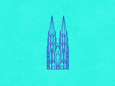 Köln cathedral church cologne colorful design deutschland germany icon illustration köln lines winter