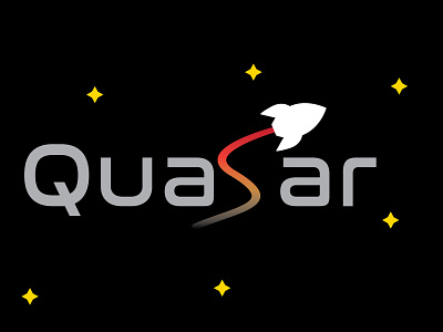 Quasar Logo brand dailylogo dailylogochallange design illustration logo