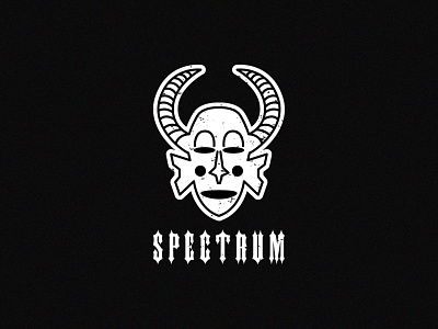 SPECTRUM african mask apparel branding design hand drawn logo logo design mask streetwear logo tattoo vector voodoo voodoo mask