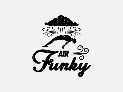 Air Funky air atreetwear cloud creative custom type fashion funky identity logo logo design streetwear