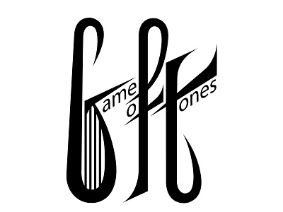 "Game of tones" harp logo logo concept logo design logotype music logo violin