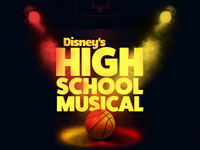 Disney's High School Musical branding composition design digital art graphic design graphic art illustration poster theatre typography