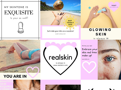 Skin care Instagram post design