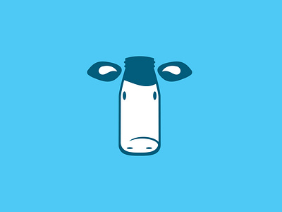 Milk glass cow