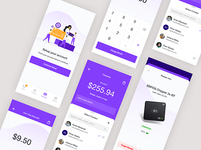 iOS Point of Sale App design gradient grid illustration ios minimal mobile payments point of sale pos product product design research terminal ui ui ux ux vector