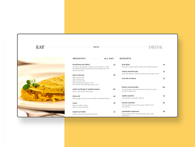 Online Menu Design for a Restaurant 2018 client work design digital food menu digital menu dubai food menu responsive webdesign ui web design website design