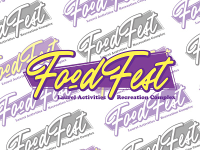 Laurel FoodFest Logo illustrator logo vector