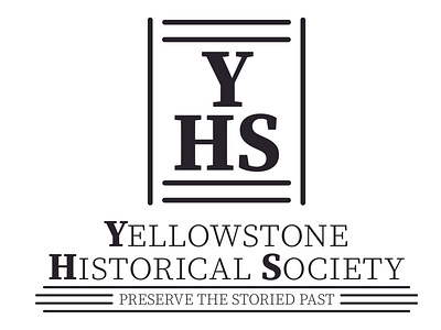 Yellowstone Historical Society Logo illustrator logo