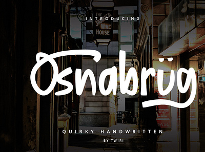 Osnabrug Font branding design font logo minimal modern tipografi ui