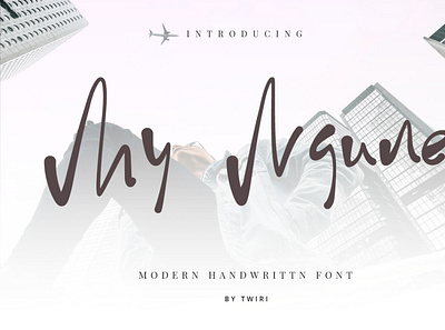 My Ngune Font Handwritten branding fashion font logo minimal modern tipografi ui