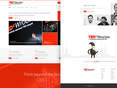 Tedx Wroclaw conference design flat minimal ted tedx tedxwroclaw ui web design wroclaw