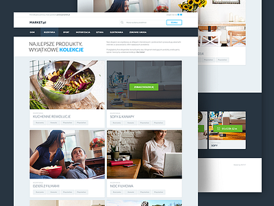 Market.pl flat interface shop ui ux web web design