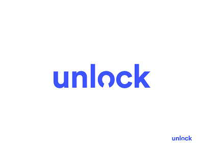 Unlock branding color font identity keyhole logo logotype mark type typography