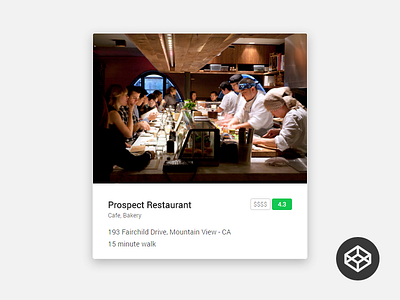 Restaurant Widget