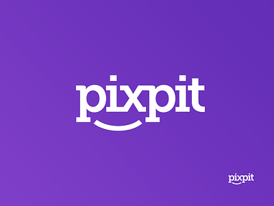 Logo PixPit design face funny illustration logo modern pictures typo typography web
