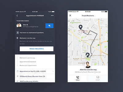 YourMechanic - iOS Appointment Details