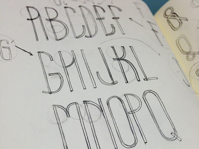 Typeface Sketch alphabet dan perrella draw font lettering print sketch typeface typography