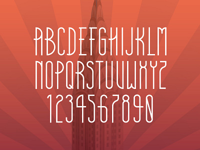 Typeface - final art deco custom font dan perrella design font industrial lettering letters type typeface typography