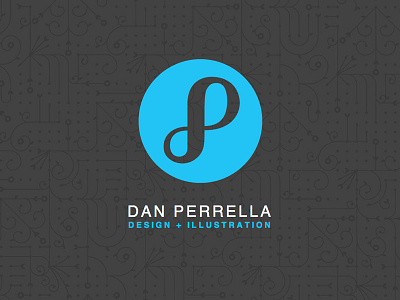 New personal logo and pattern dan perrella design dp design identity illustration logo pattern