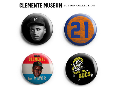 Roberto Clemente Button Collection