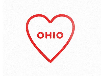 Ohio heart love ohio type