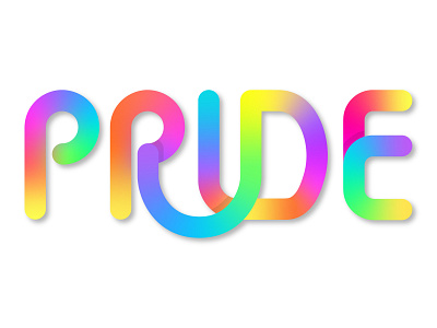 Pride gradient graphic design illustrator lettering pride pride lettering pride month