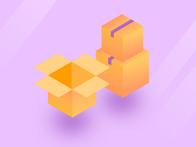 Moving Boxes boxes graphic design illustration isometric isometric design isometric illustration moving boxes