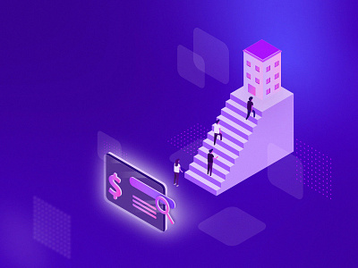 Paid Search Equals Added Value Isometric Illustration