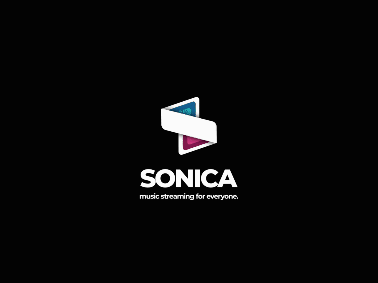 Sonica Logo Animation adobe after after effect after effects aftereffects animation design effects logo logo design logodesign logos motion motion design motion graphic motion graphics motiongraphics music music app
