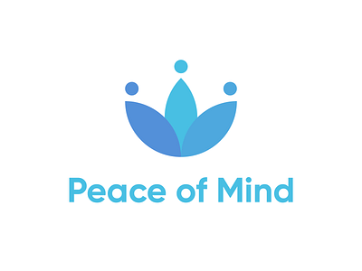 Peace of Mind - A mental health initiative brand branding icon logo mentalhealth peace of mind simple