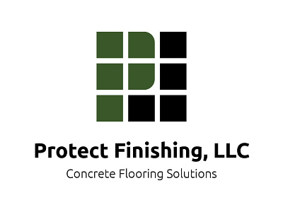 Protect Finishing LLC - client work brand branding clientwork flat flooring icon logo logodesign p logo protect finishing simple