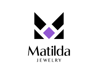 Matilda Jewelry concept logo brand branding icon jewelry logo logo m logo matilda matilda jewelry simple