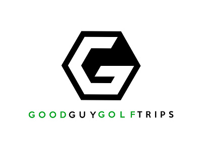 Good Guy Golf Trips - client work. brand branding client work g g letter golf good guy golf trips hunt husser icon letter g logo simple text text logo typogaphy typography